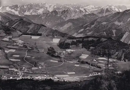 2953 - Österreich - Steiermark , Etmißl gegen Hochschwab , Sommerfrische - gelaufen 1973