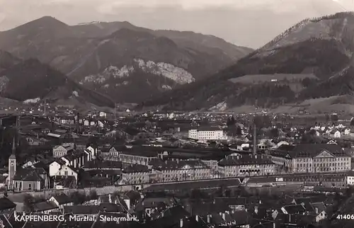 2965 - Österreich - Steiermark , Kapfenberg im Mürztal , Panorama  - gelaufen 1953