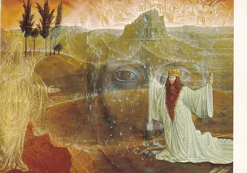 2994 - Österreich - Wien , Österreichische Galerie im oberen Belvedere , Ernst Fuchs , Moses vor dem brennenden Dornbusch , 1956/57 - nicht gelaufen