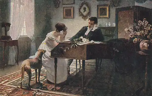 2997 - Tschechien - Abschied , Adieux , Louceni , Künstlerkarte , Galerie Rudolfinum - nicht gelaufen