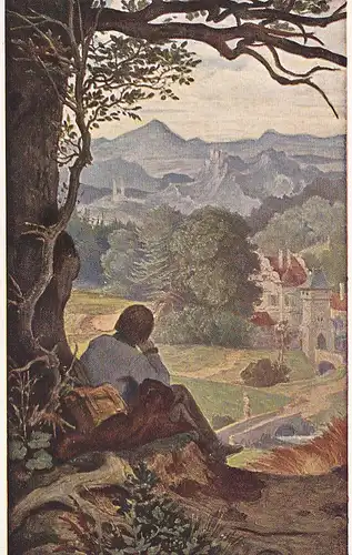 3004 - Deutschland - M. v. Schwind , Auf der Wanderschaft , Ackermann's Kunstverlag , Universal Galerie - nicht gelaufen