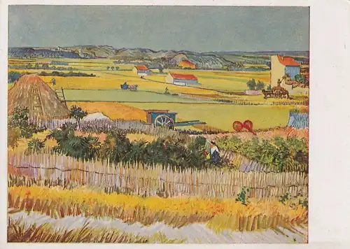 3013 -  - Vincent van Gogh , Landschaft mit Gemüsegarten , Bruckmanns Bildkarte , Künstlerkarte - nicht gelaufen