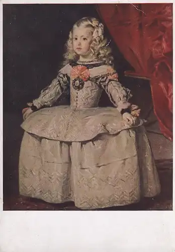3017 -  - Diego Velasquez , Infantin Margaretha Theresia , Wien , Kunsthistorisches Museum - nicht gelaufen
