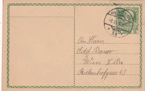 3043 -  - Ganzsache , Wien - Wien , Bestellung Seifenfabrik - gelaufen 1916