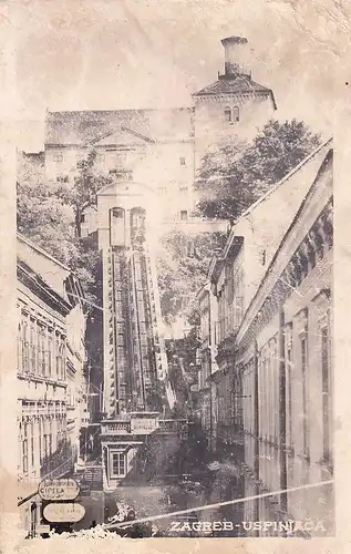 3117 - Jugoslawien - Kroatien , Zagreb , Uspinjaca - nicht gelaufen