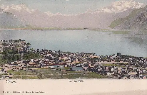 3121 - Schweiz - Vevey , Vue generale - nicht gelaufen