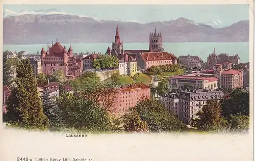 3123 - Schweiz - Lausanne , Panorama - nicht gelaufen