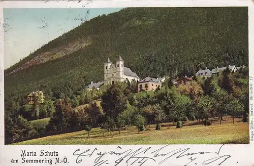 3137 - Österreich - Niederösterreich , Maria Schutz am Semmering - gelaufen 1914