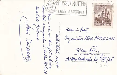 3144 - Österreich - Niederösterreich , Mitterbach , Ötscher , Panorama - gelaufen 1961
