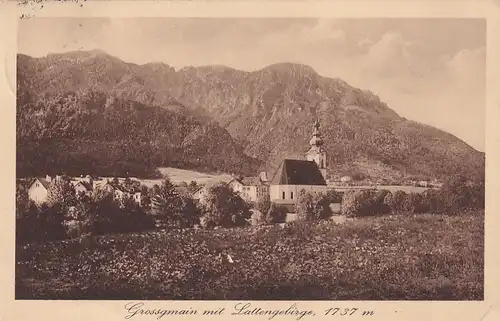 3165 - Österreich - Salzburg , Grossgmain mit Lattengebirge - gelaufen 1931