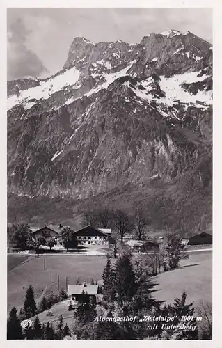 3170 - Österreich - Salzburg , Alpengasthof Zistelalpe mit Untersberg , M. Hauser - nicht gelaufen