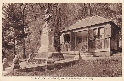 3182 - Österreich - Salzburg , Das Zauberflötenhäuschen auf dem Kapuzinerberg , Mozart , Zauberflöte - nicht gelaufen
