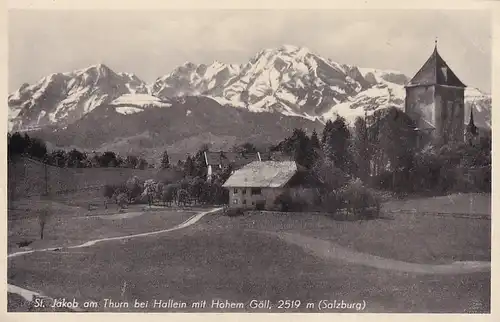 3190 - Österreich - Salzburg , Sankt St. Jakob am Thurn bei Hallein mit Hohem Göll - nicht gelaufen