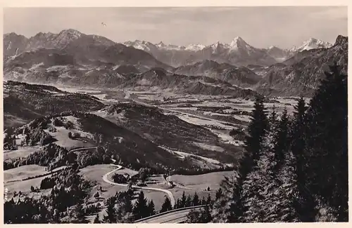 3192 - Österreich - Salzburg , Gaisbergspitze gegen Watzmann , Panorama - nicht gelaufen