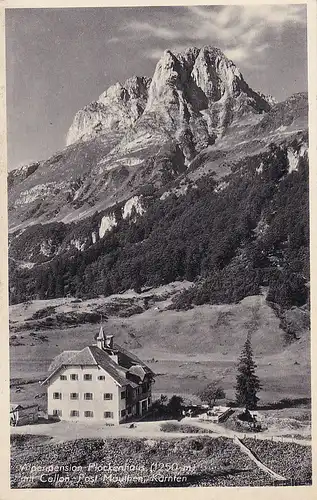 3206 - Österreich - Kärnten , Alpenpension Plöckenhaus mit Cellon Post Mauthen - nicht gelaufen 1936