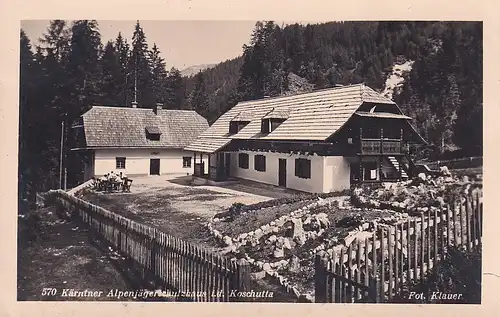 3210 - Österreich - Kärnten , Kärntner Alpenjäger Schutzhaus in der Koschutta - nicht gelaufen