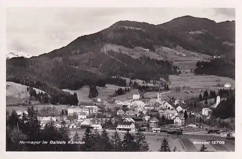 3220 - Österreich - Kärnten , Hermagor im Gailtal , Panorama - nicht gelaufen