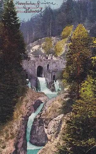 3248 - Österreich - Oberösterreich , Chorinsky Klause im Weißenbachtal , Salzkammergut - gelaufen 1906