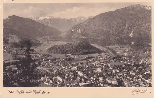 3263 - Österreich - Oberösterreich , Bad Ischl mit Dachstein - nicht gelaufen 1935