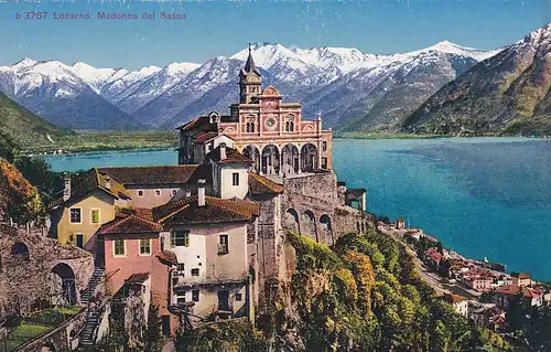 3292 - Schweiz - Tessin , Locarno , Madonna del Sasso - nicht gelaufen