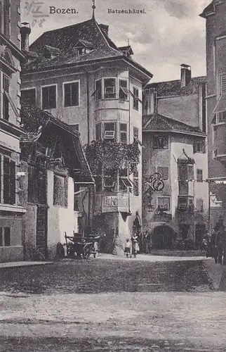 3296 - Italien - Bozen , Bolzano , Batzenhäusl - gelaufen 1908