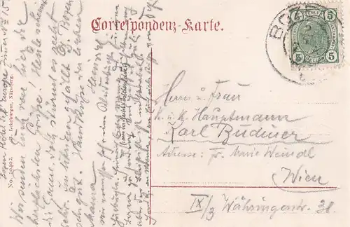 3296 - Italien - Bozen , Bolzano , Batzenhäusl - gelaufen 1908