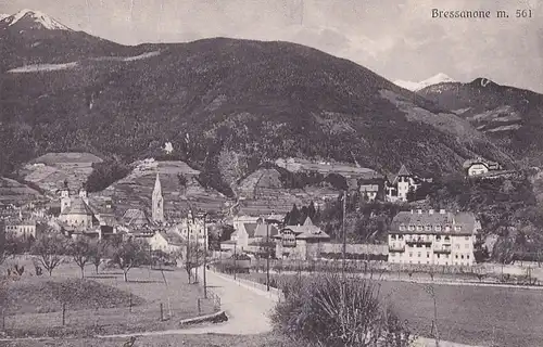 3298 - Italien - Bressanone , Brixen , Panorama - gelaufen