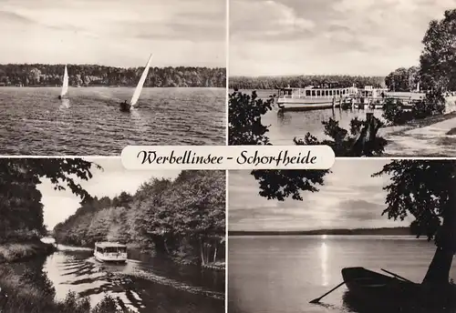 3320 - Deutschland - Werbellinsee , Schorfheide , Boot , Mehrbildkarte - gelaufen 1969