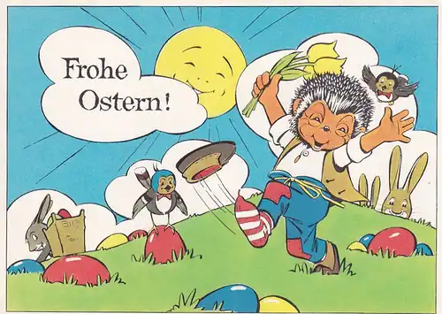 3388 -  - Mecki , Frohe Ostern - nicht gelaufen