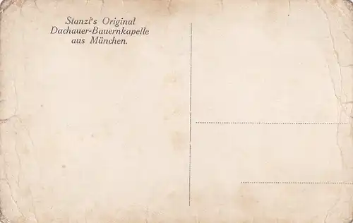 3403 - Deutschland - München , Stanzl der Moaster , Stanzl ' s Original , Dachauer Bauernkapelle aus München - nicht gelaufen