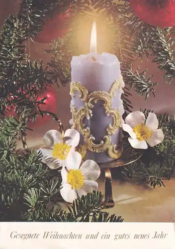 3413 -  - Gesegnete Weihnachten und ein gutes neues Jahr - gelaufen