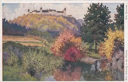 3435 -  - Otto Stoitzner , Stift Göttweig in der Wachau - gelaufen 1925