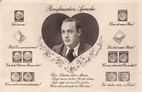 3447 -  - Briefmarkensprache - nicht gelaufen