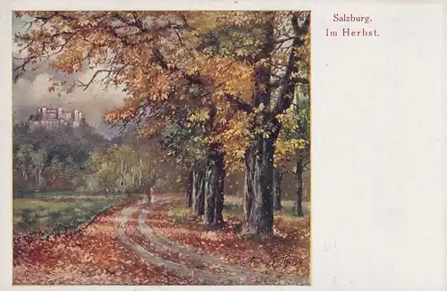 3457 - Österreich - Salzburg , Im Herbst , Andreas Roth 1915 - nicht gelaufen