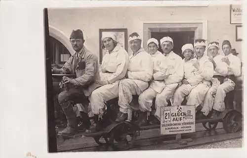 3519 -  - Aufnahme Salzbergwerk Dürnberg , Schandalik-Meraner, Photographen Hallein 1921