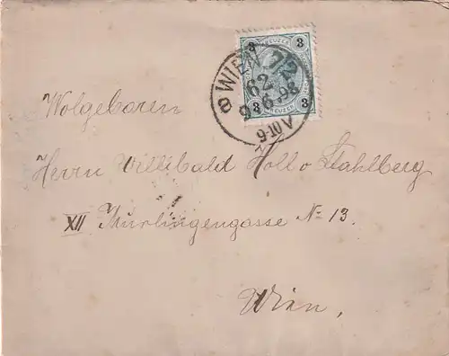 3528 - Österreich - Wien , Brief , leer v. 1898 -  1898