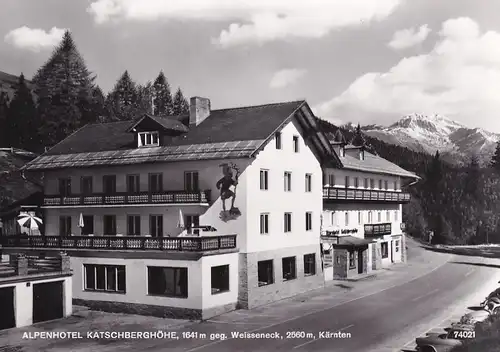 3543 - Österreich - Kärnten , Alpenhotel Katschberghöhe gegen Weisseneck , Katschberg  - gelaufen 1964