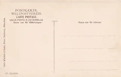 3552 - Österreich - Salzburg , St. Gilgen , Panorama  - nicht gelaufen