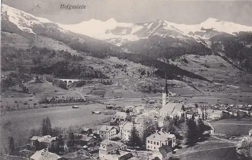 3556 - Österreich - Salzburg , Hofgastein , Panorama - gelaufen 1908