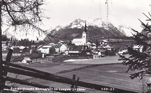 3571 - Österreich - Salzburg , Mariapfarr im Lungau , Panorama , Sommerfrische - gelaufen 1967