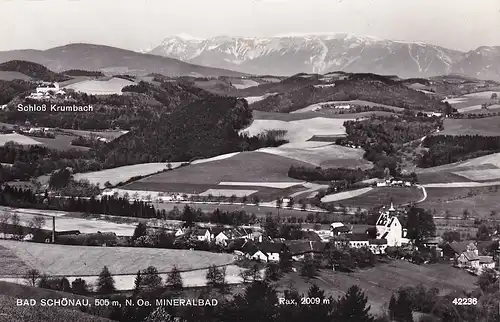 3582 - Österreich - Niederösterreich , Bad Schönau , Mineralbad , Rax - gelaufen 1966