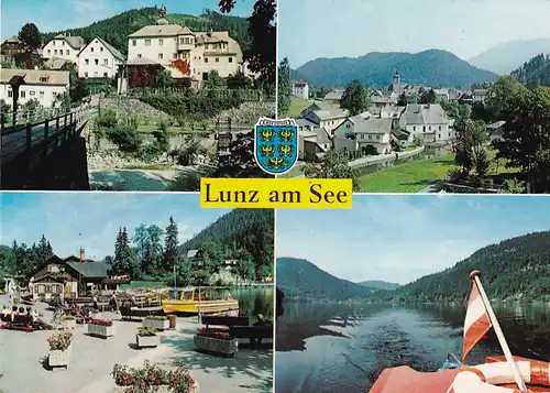 3593 - Österreich - Niederösterreich , Lunz am See , Sommerfrische , Luftkurort , Mehrbildkarte - gelaufen