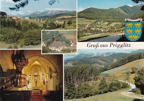 3608 - Österreich - Niederösterreich , Prigglitz , Gloggnitz , Mehrbildkarte - gelaufen 1971