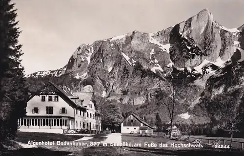 3609 - Österreich - Steiermark , Alpenhotel Bodenbauer am Fuße des Hochschwab - gelaufen