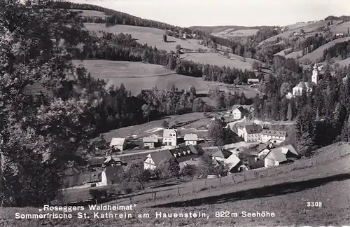 3622 - Österreich - Steiermark , Sankt St. Kathrein am Hauenstein , Roseggers Waldheimat , Sommerfrische - gelaufen 1965