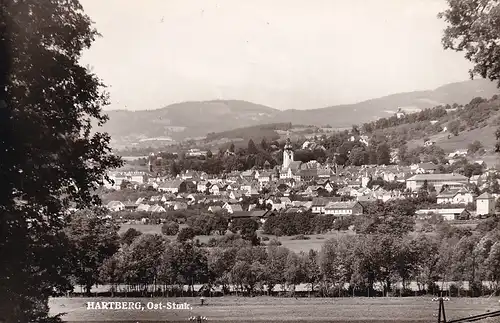3629 - Österreich - Steiermark , Hartberg , Ost Steiermark , Panorama - gelaufen 1961
