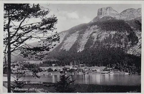 3633 - Österreich - Steiermark , Altaussee mit Loser - gelaufen 1938