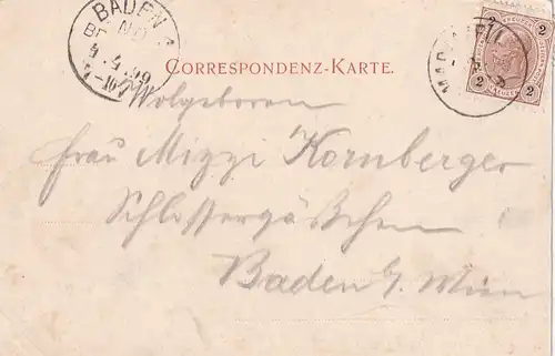 3639 - Österreich - Steiermark , Gruss aus Maria Zell , Mariazell - gelaufen 1899