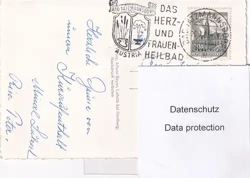 3640 - Österreich - Burgenland , Bad Tatztmannsdorf , Kurort , Springbrunnen - gelaufen 1963