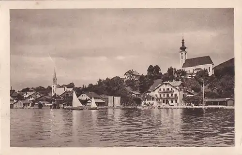 3646 - Österreich - Oberösterreich , Attersee , Salzkammergut - gelaufen 1911